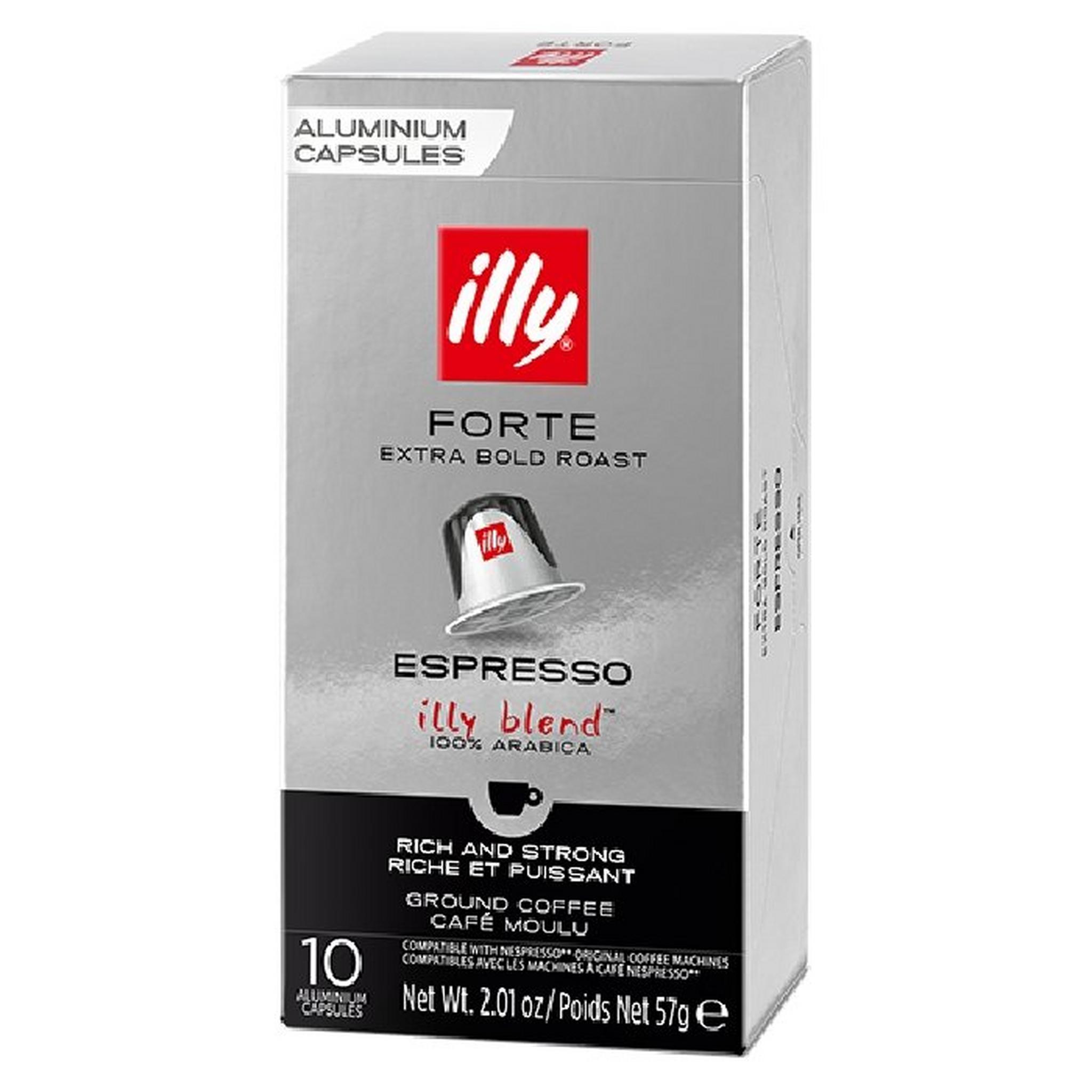 Illy Forte Espresso 10 Capsules 57 Gram