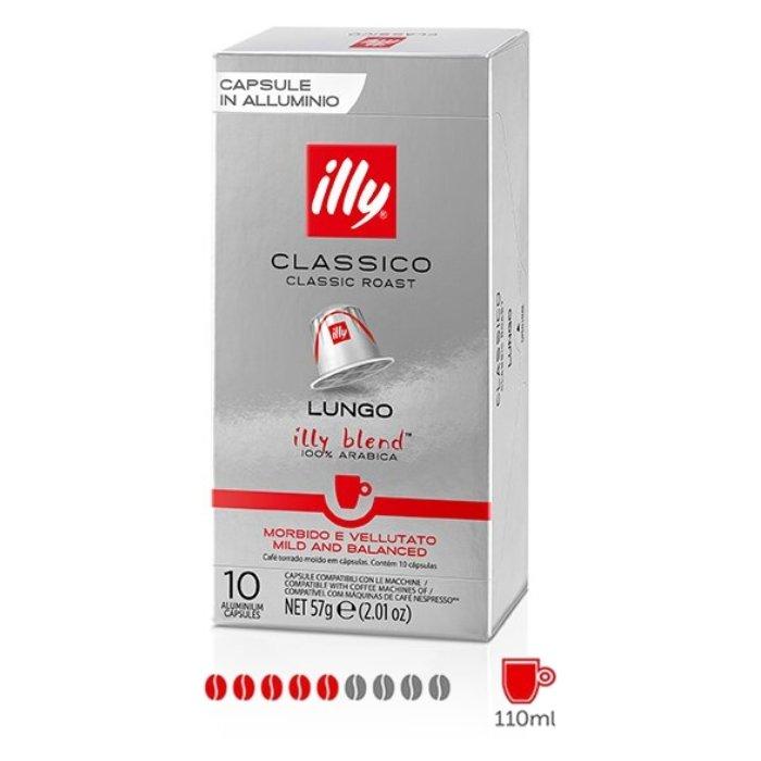 Illy Classico Lungo 10 Capsules 57 Gram