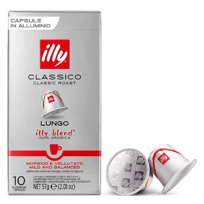 Illy Classico Lungo 10 Capsules 57 Gram