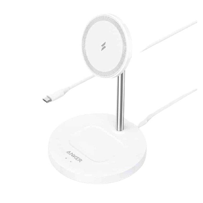 Anker 2 in 1 Magnetic Wireless Charging Stand - White