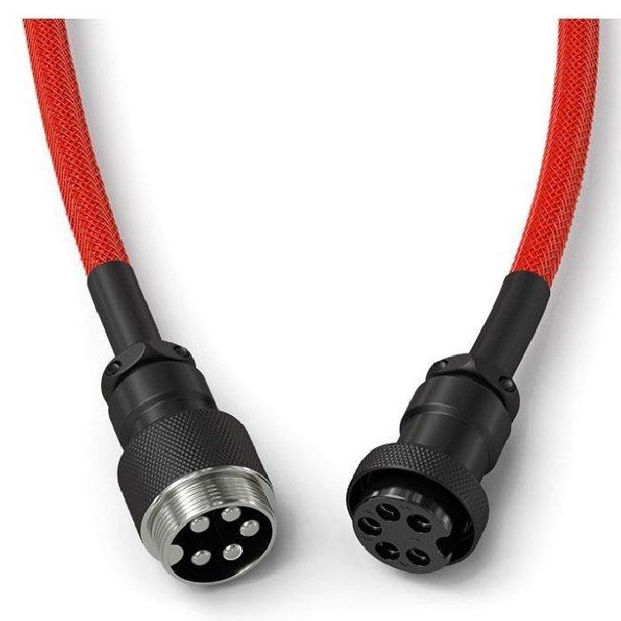 كابل ملفوف بطول 4.5 قدم للوحة المفاتيح من جلوريس - احمر