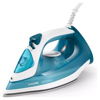 Buy Philips series 3000 steam iron, 2100w, 300ml, dst3011/26 - white / blue in Kuwait