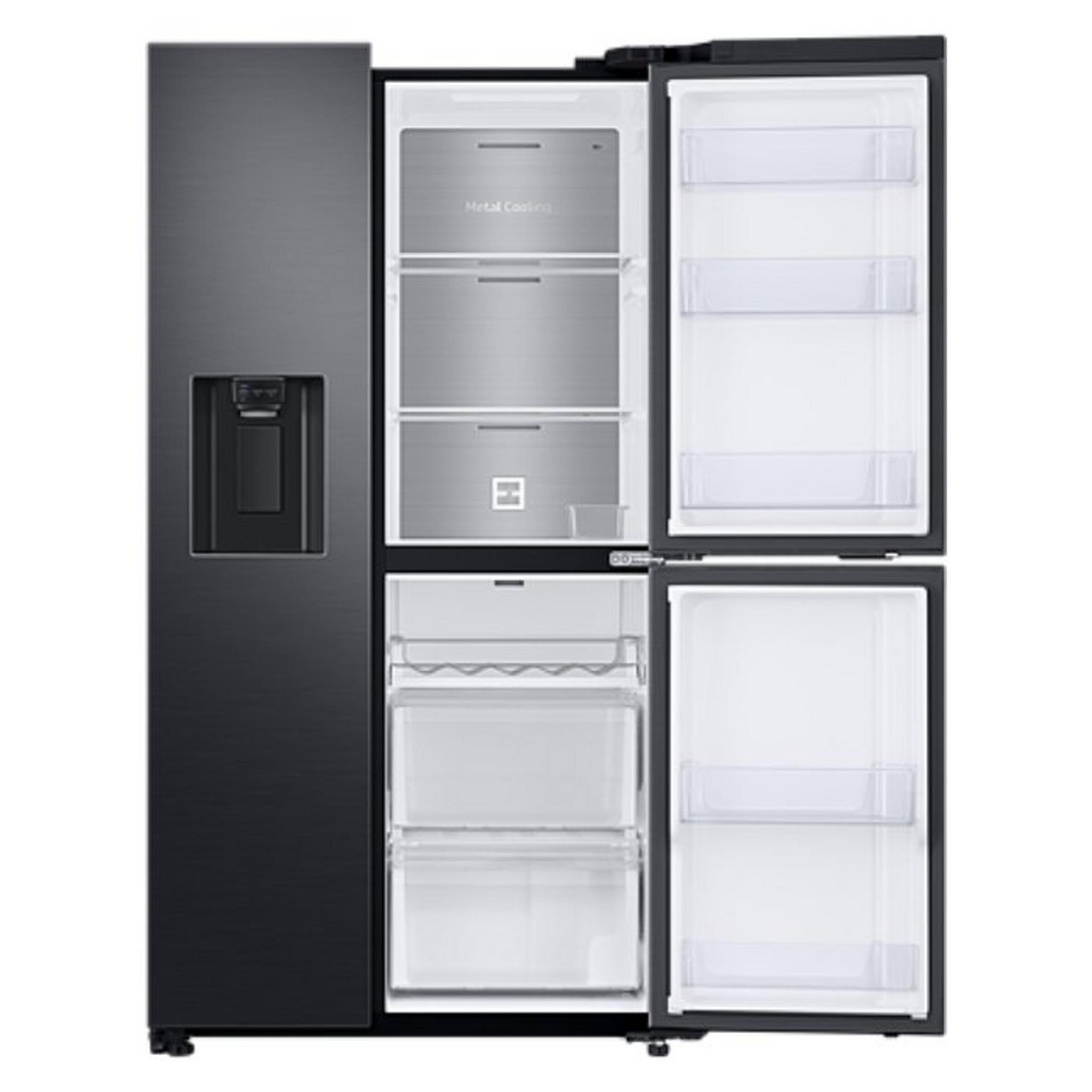 Samsung 21.2 CFT Refrigerator Side by side (RS65R5691B4C) Black