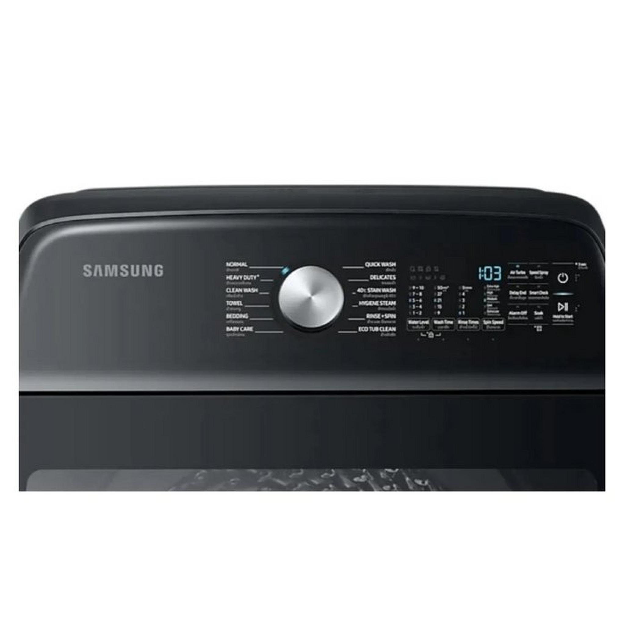 Samsung Washer Top Load 21 Kg (WA21A8376GV) Black