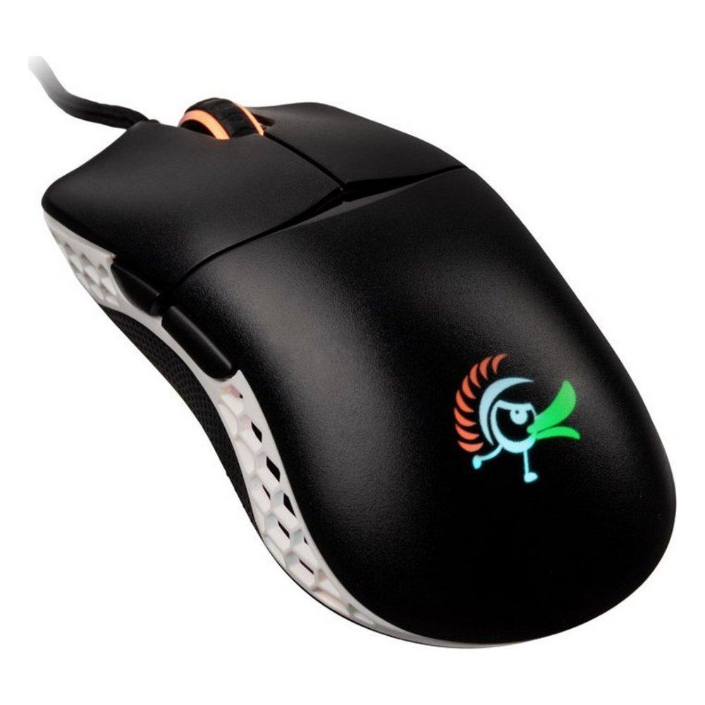 Ducky Feather RGB Kailh Gaming Mouse - Black / White