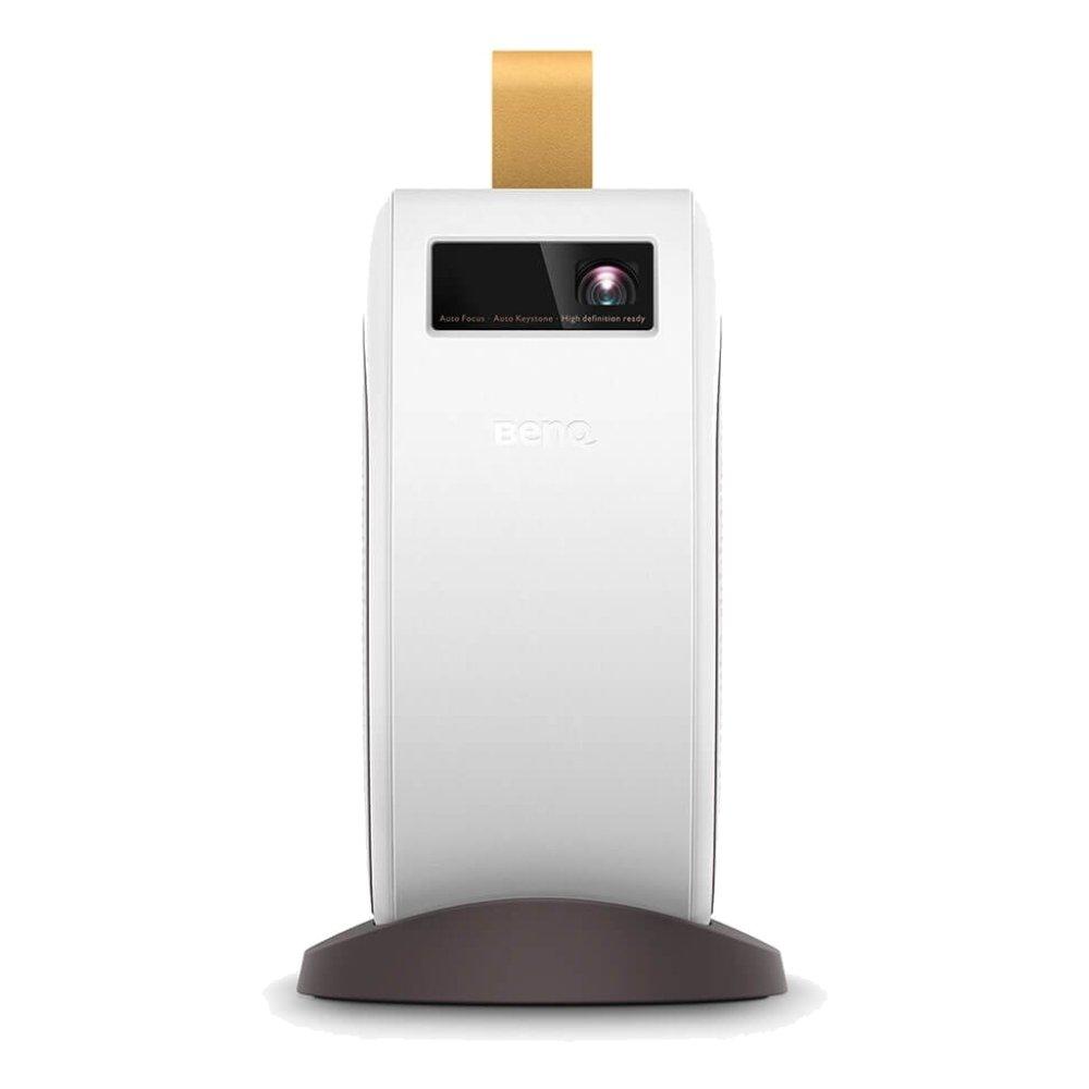 بروجكتر بنكيوا مع سماعة بلوتوث بترددات منخفضة إضافية، GV30 - أبيض