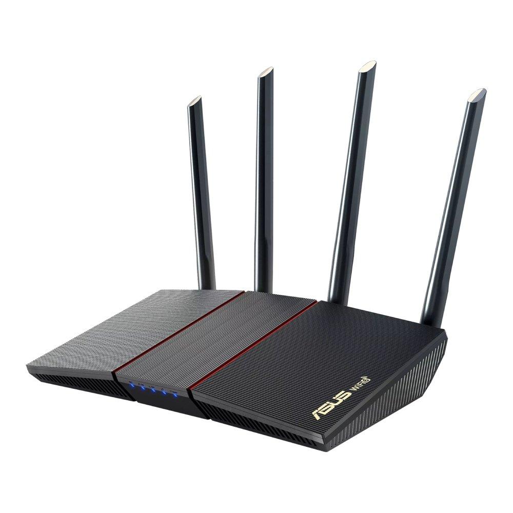 Asus Wi-Fi 6 Router, Wireless AX, Dual-band, RT-AX55 - Black
