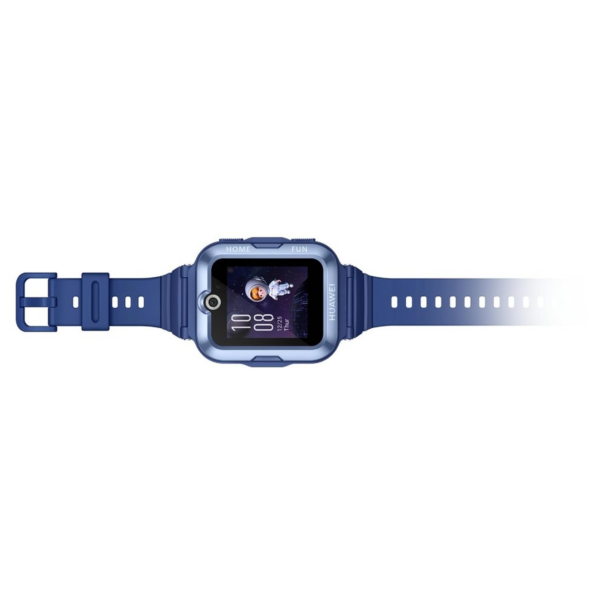 ساعة هواوي كيدز 4 برو، 52 ملم، هيكل من البلاستيك، حزام من السيليكون - أزرق