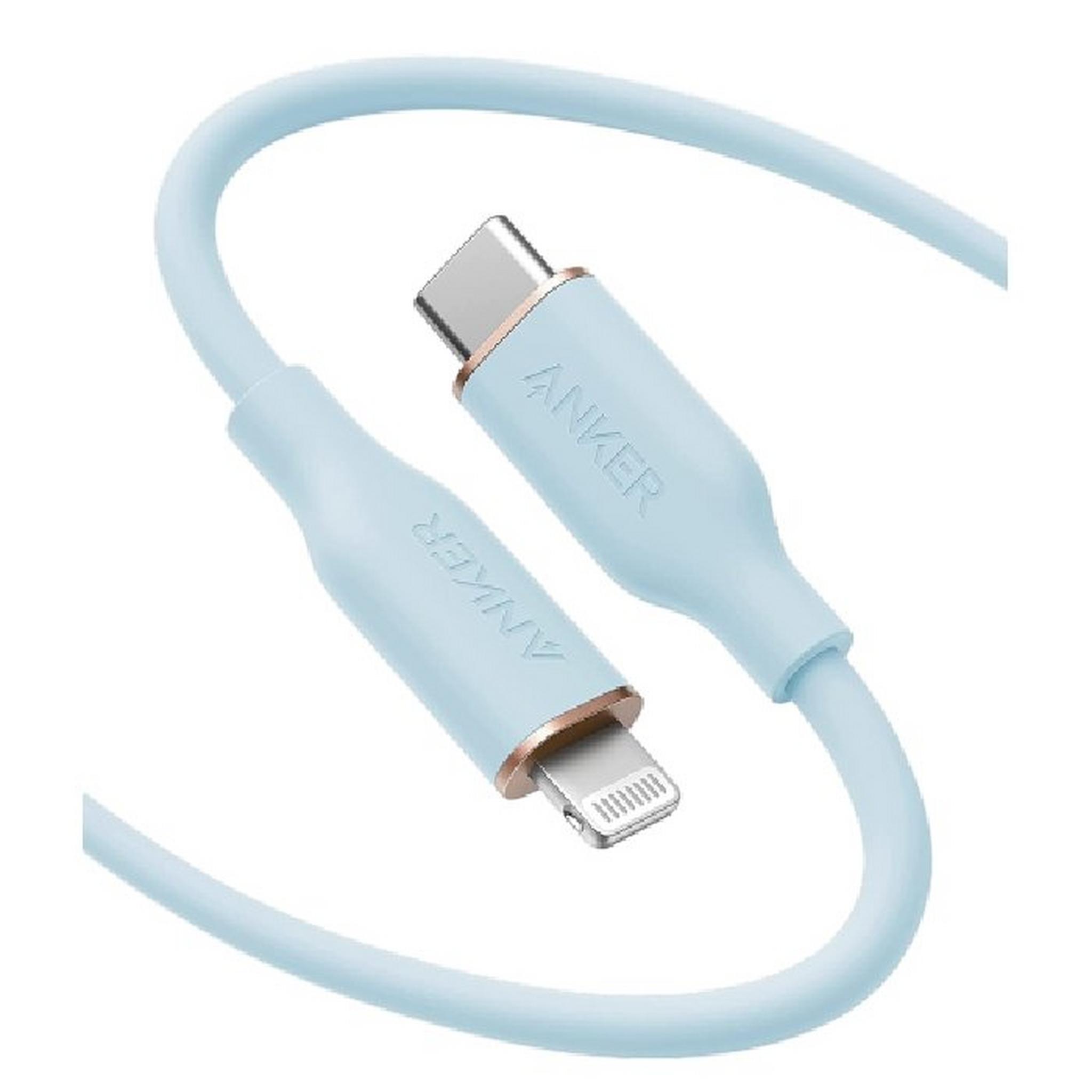Anker PowerLine III Flow USB-C to Lightning 6ft Cable - Blue