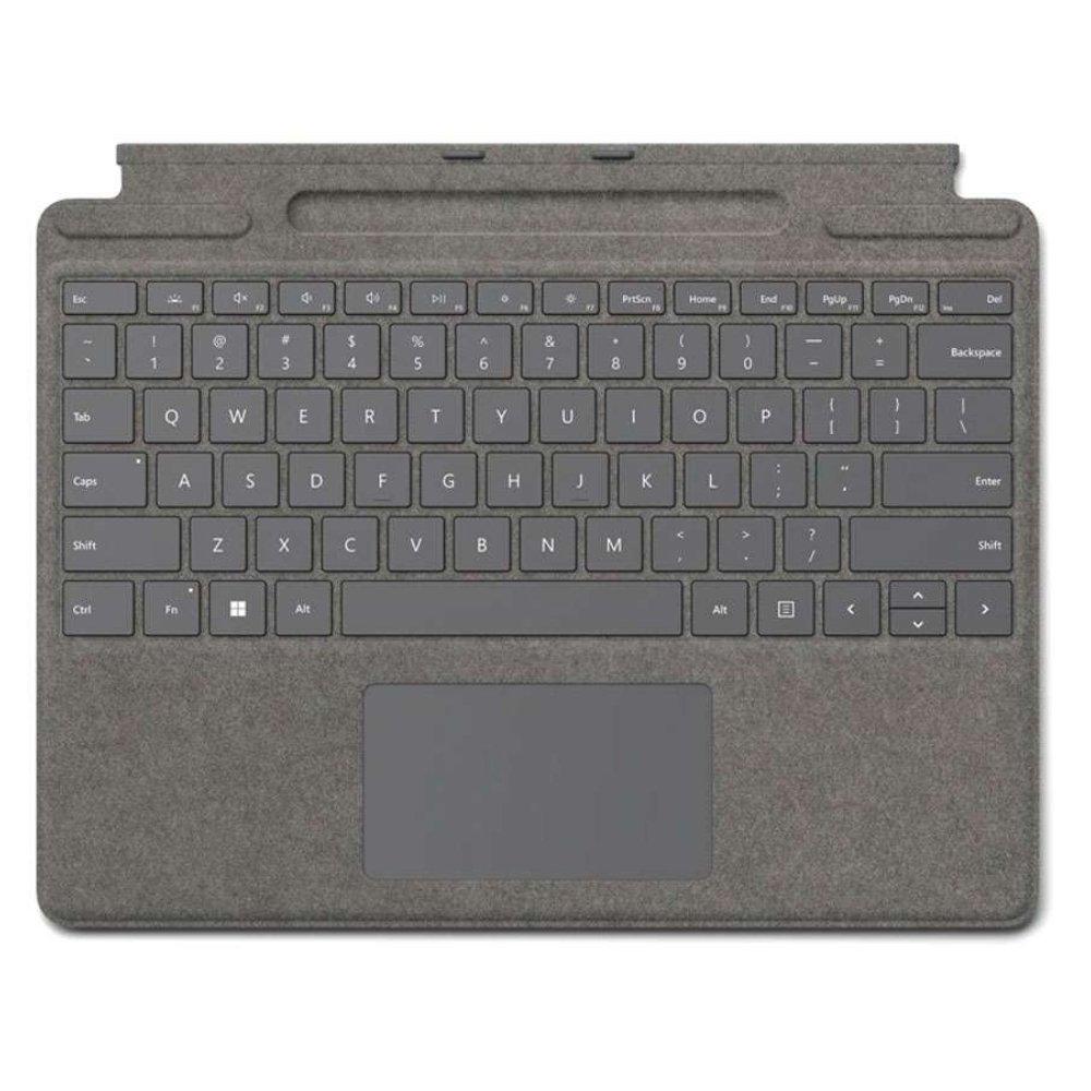 Buy Microsoft surface pro signature keyboard for pro 8, platinum (8xa-00074) in Saudi Arabia