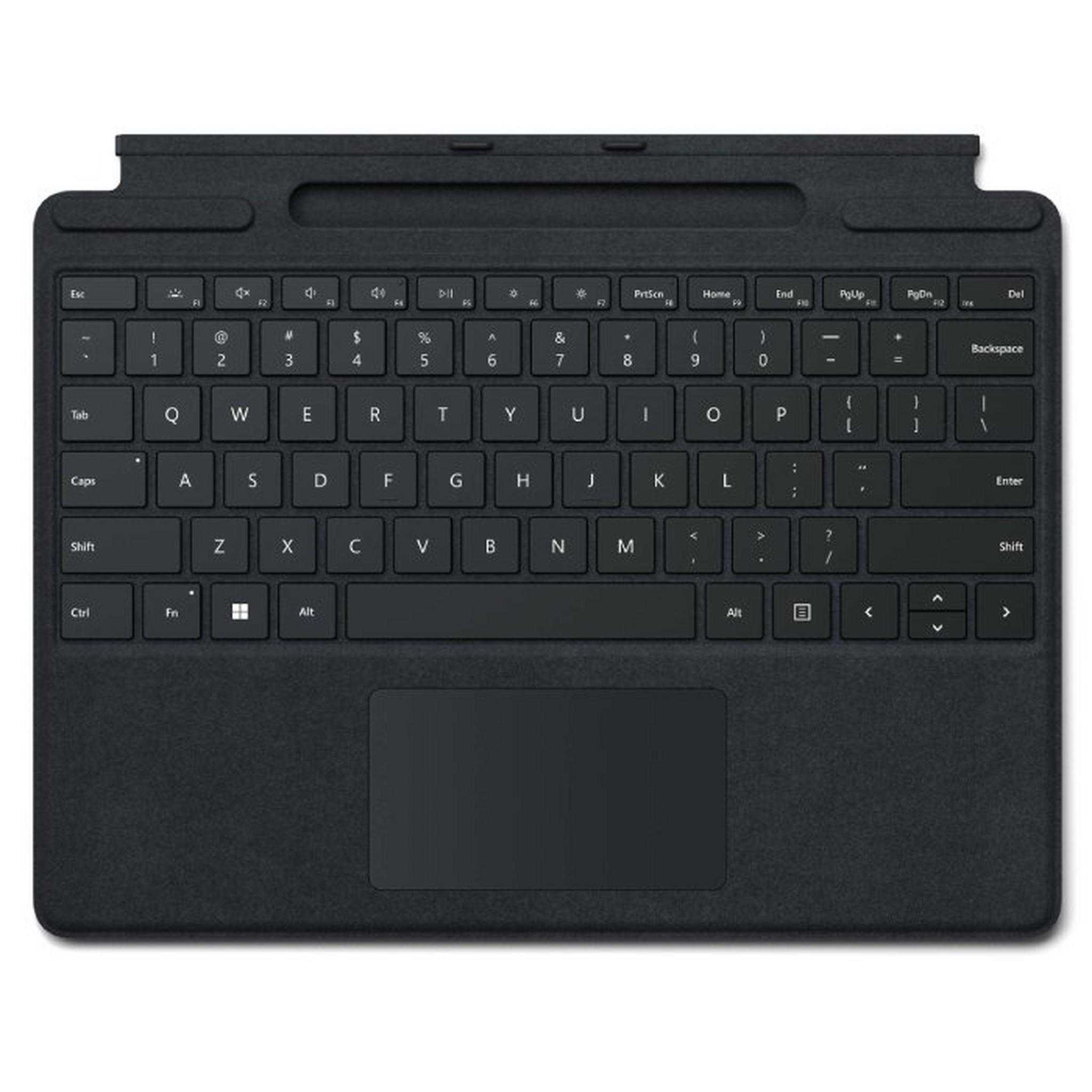 Microsoft Surface Pro Signature Keyboard with Fingerprint Reader, 8XF-00014 - Black