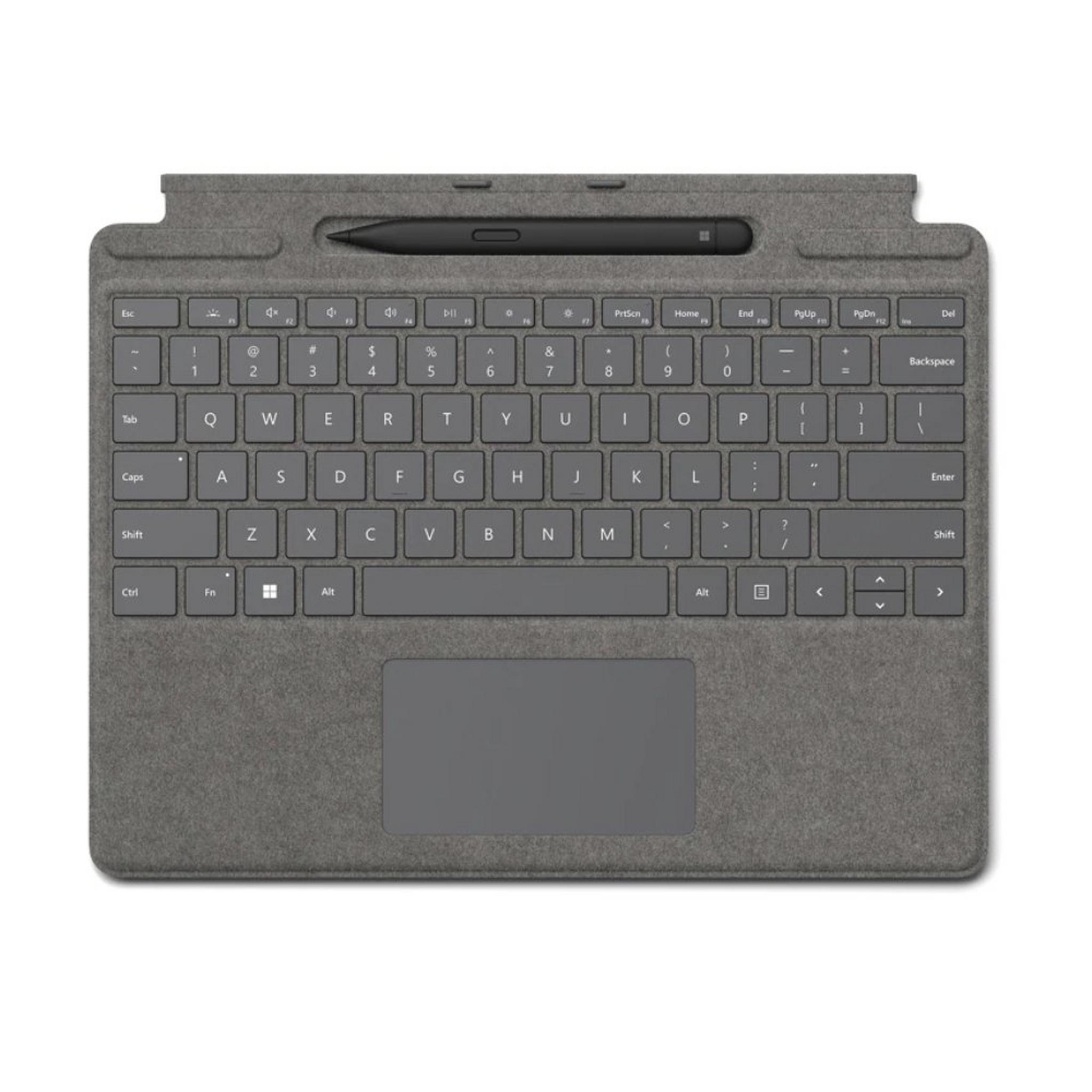 لوحة مفاتيح سيرفيس برو  مع قلم من مايكروسوفت - رمادي
