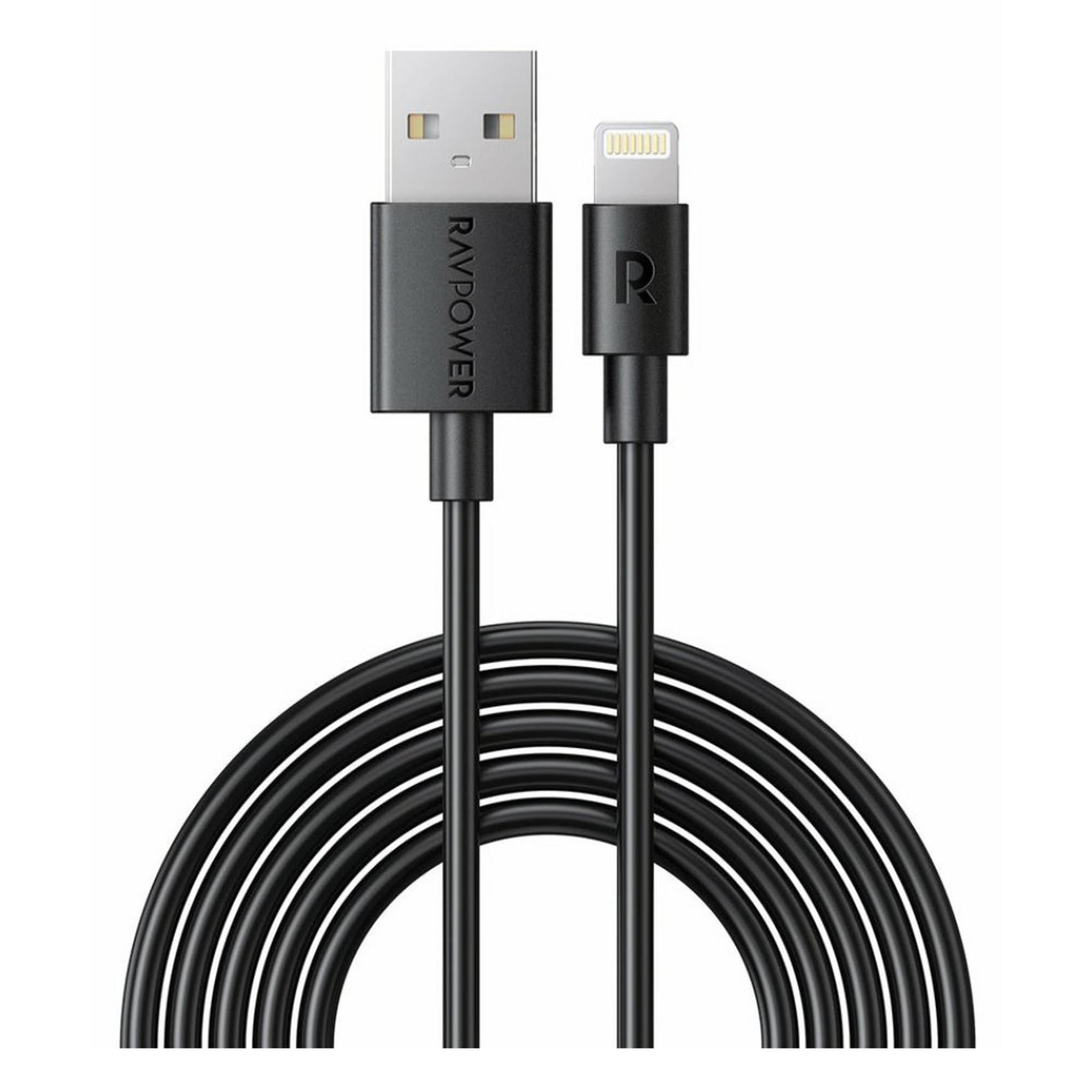 RavPower USB-A to Lightning 2m Cable - Black