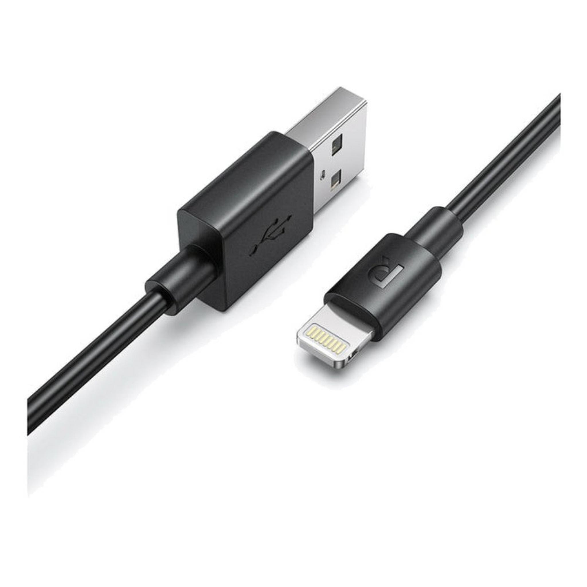 RavPower USB-A to Lightning 2m Cable - Black