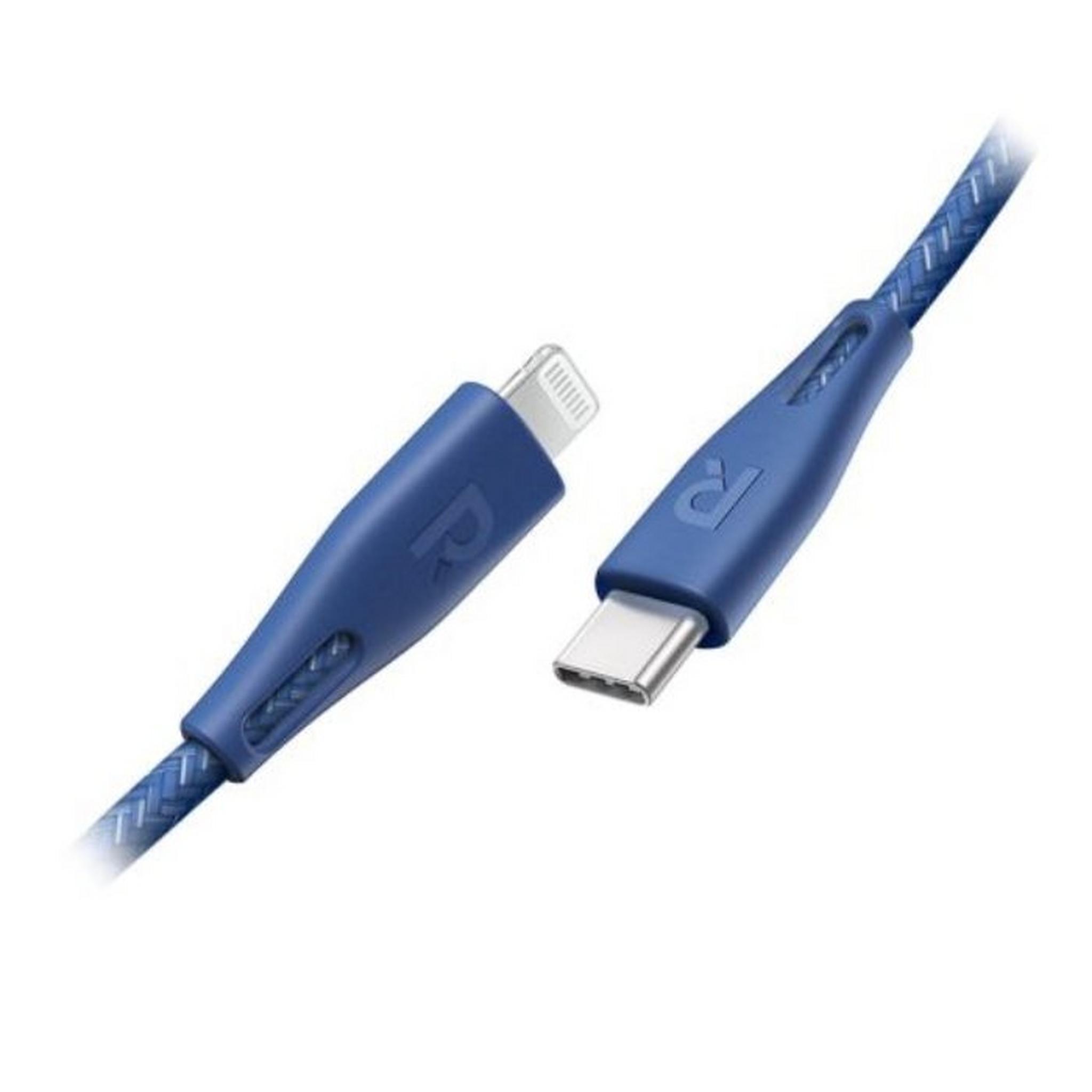 RavPower USB-C to Lightning 2m Nylon Cable - Blue