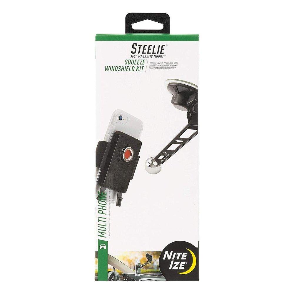 طقم حامل الهاتف نيتيز ستيل على الزجاج الأمامي بالضغط