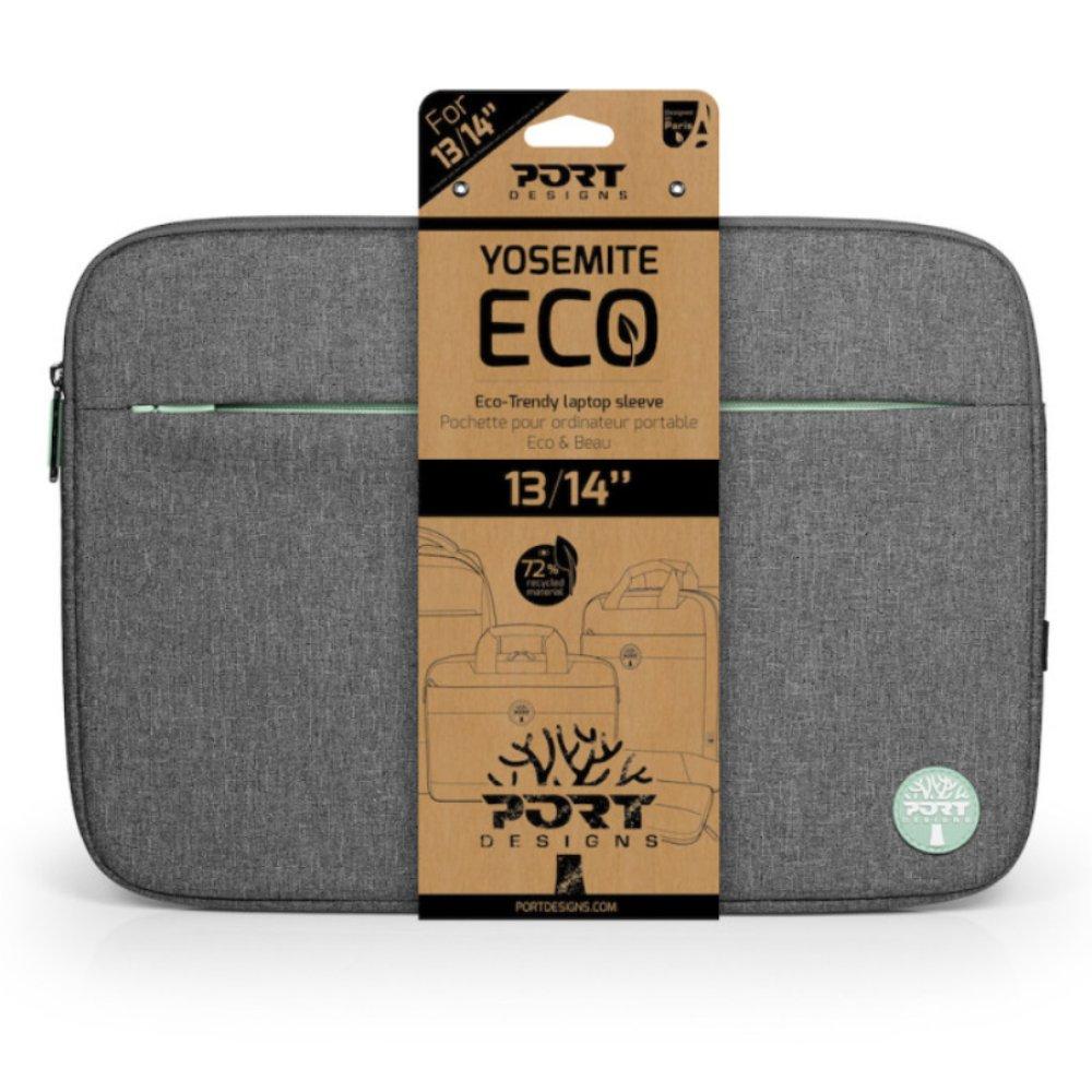 Port Yosemite Eco Laptop Sleeve, 13-14 inch, 400704- Grey