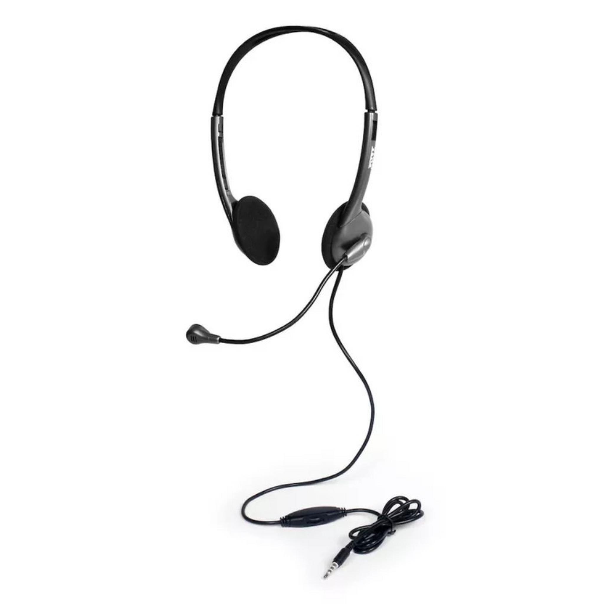 Port Designs Black Stereo Headset With Microphone (901603)