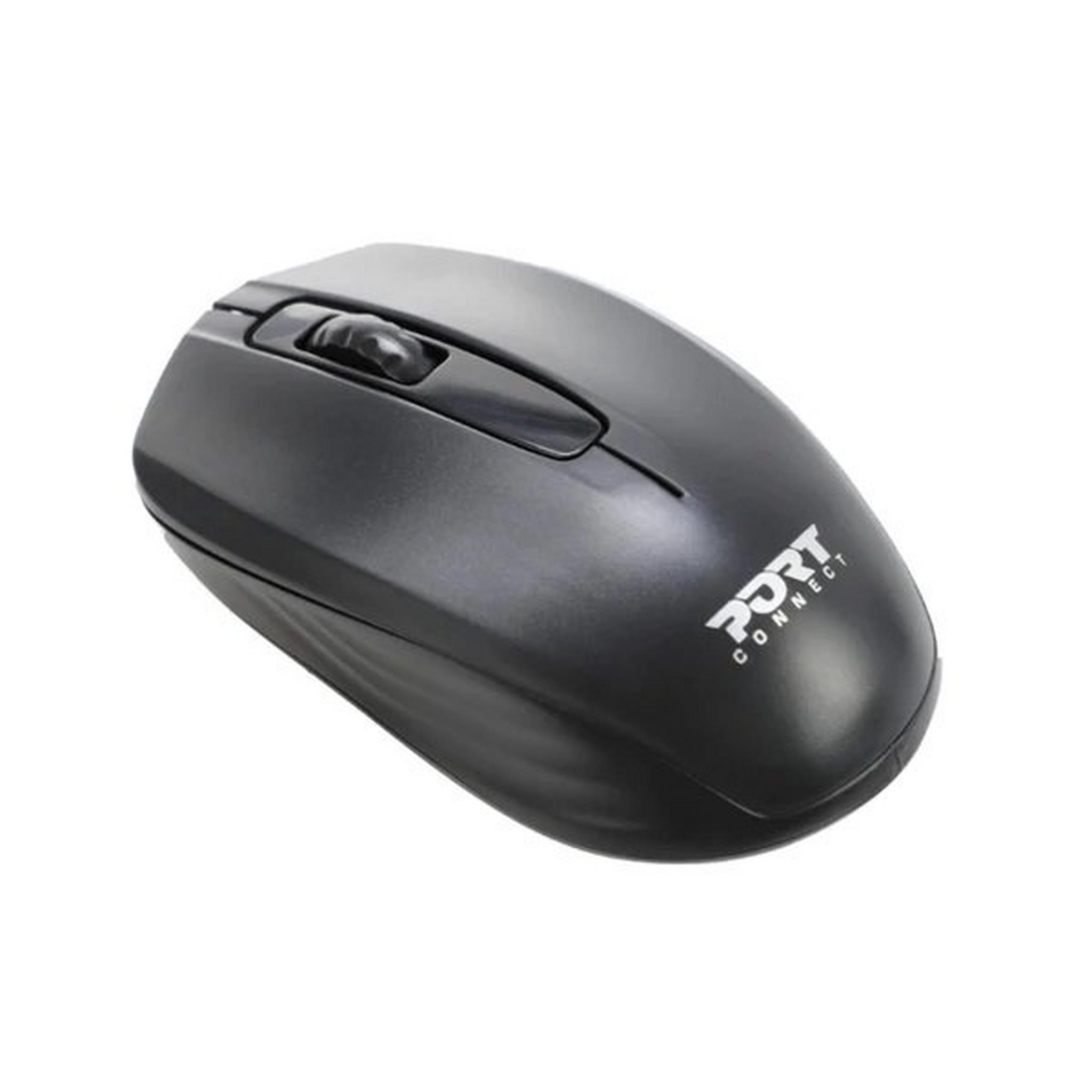 Port Connect Wireless Mouse - Black