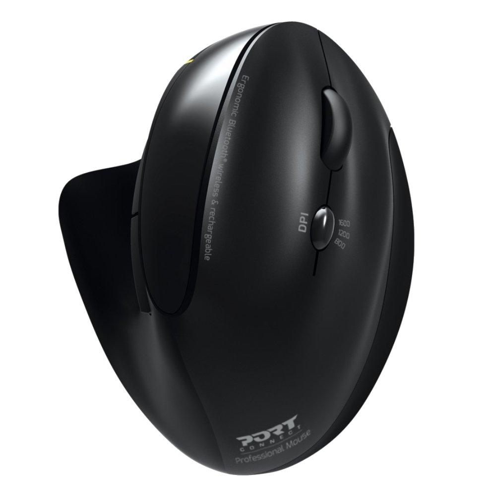 Port Mouse Ergonomic Rechargeable - Black (900706-BT)