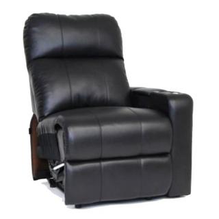 Buy Octane seating charger leather home theater recliner black (one arm rest) in Kuwait