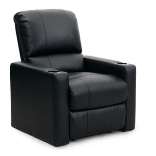 Buy Octane seating charger leather home theater recliner black (two arm rest) in Kuwait
