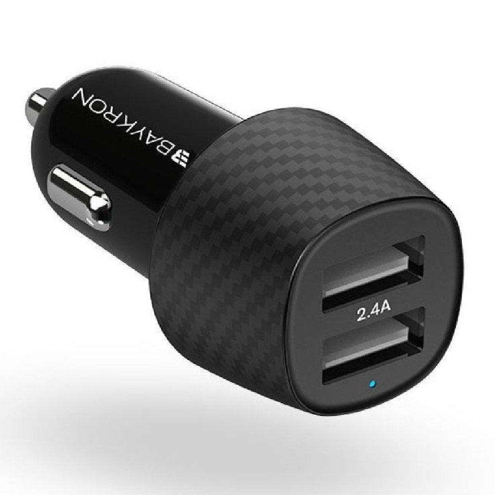Buy Baykron 2. 4a car charger with dual usb ports in Kuwait