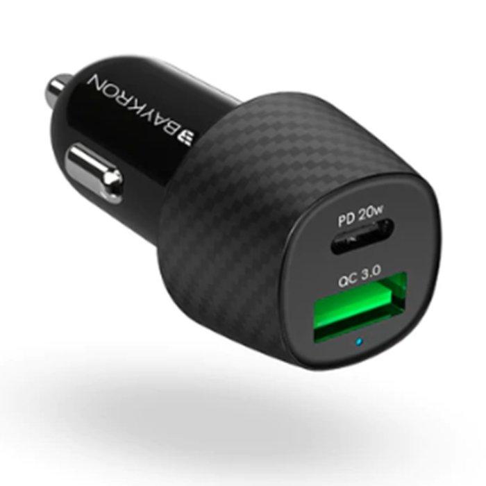 Buy Baykron 2-ports 36w car charger - black in Kuwait