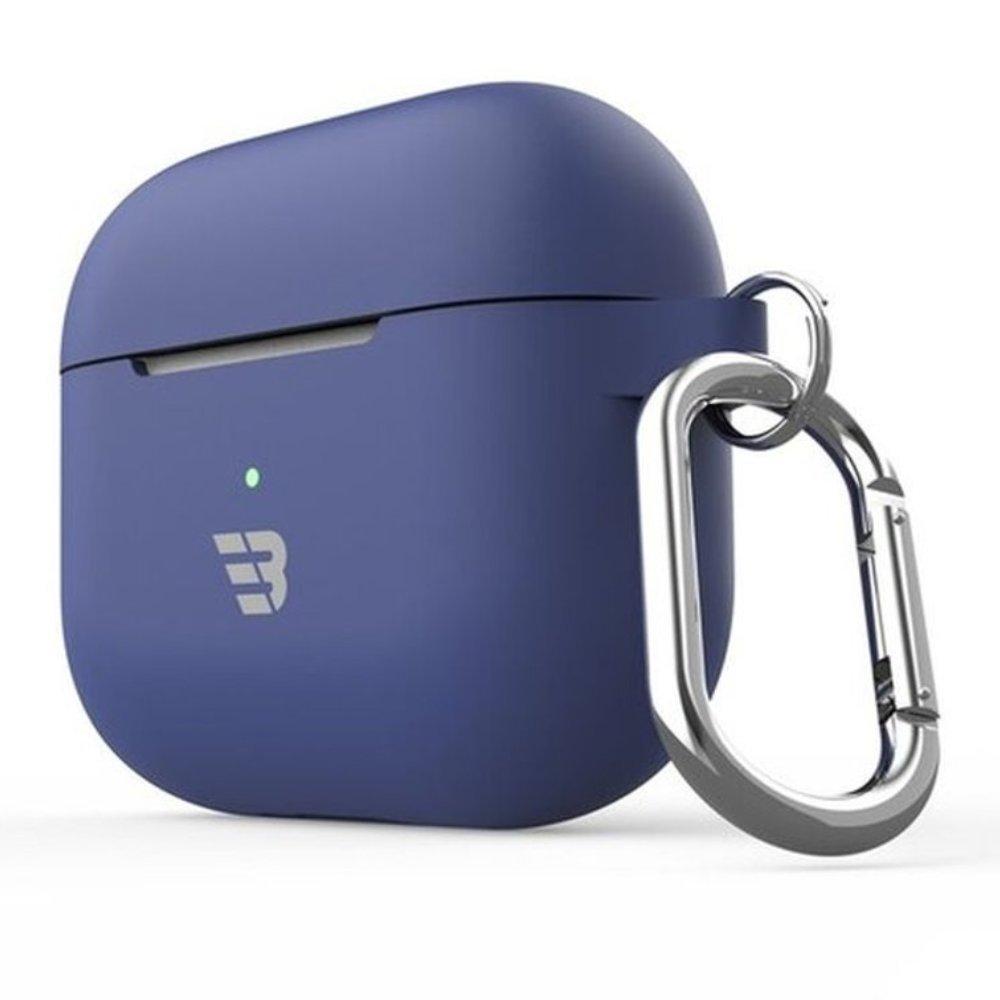 حافظة ايربود الجيل 3 بايكرون سيليكون منتصف أزرق