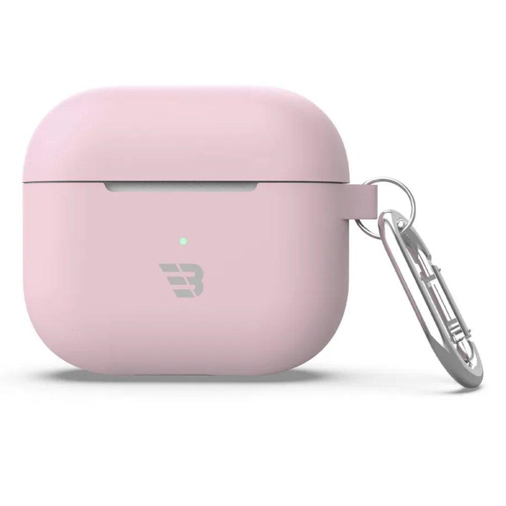 حافظة ايربود الجيل 3 بايكرون سيليكون زهري