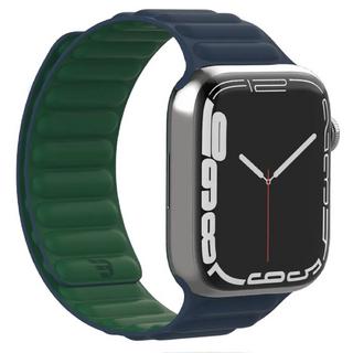 Buy Baykron silicone magnetic strap for apple watch, 45mm, bkr-st-45-bl. Grn - blue/green in Saudi Arabia