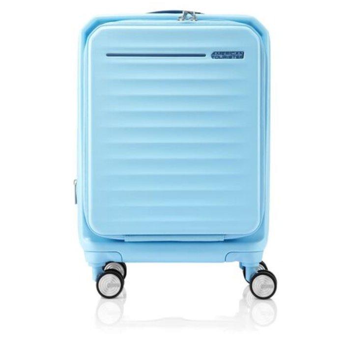 حقيبة سفر أمريكان توريستر فرونتك سبينر 54 سم أزرق