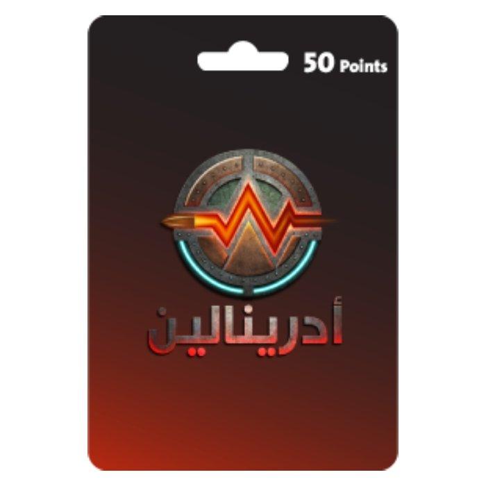 Buy Adrenaline 50 points card in Saudi Arabia