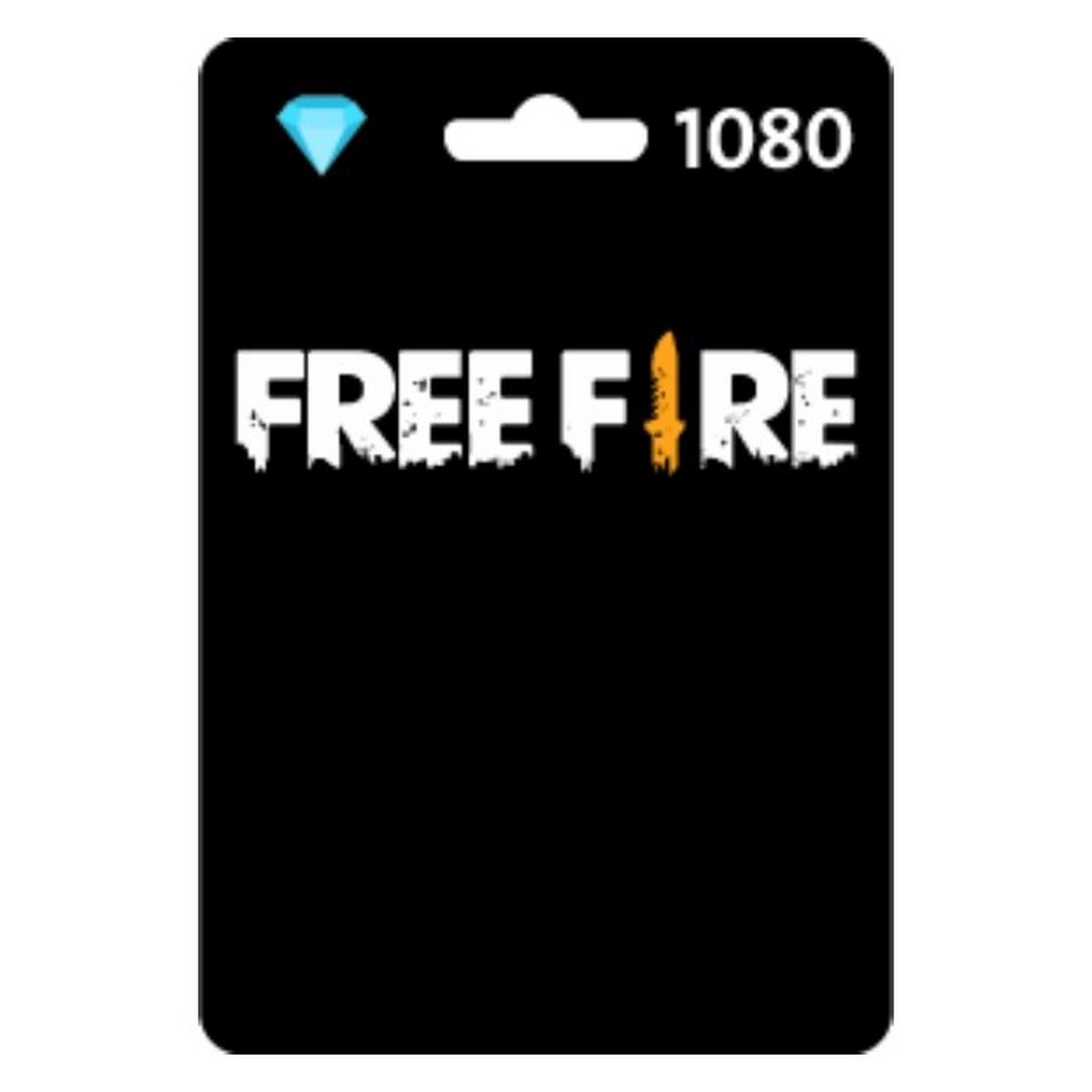 Free Fire Card - 1080 Diamonds