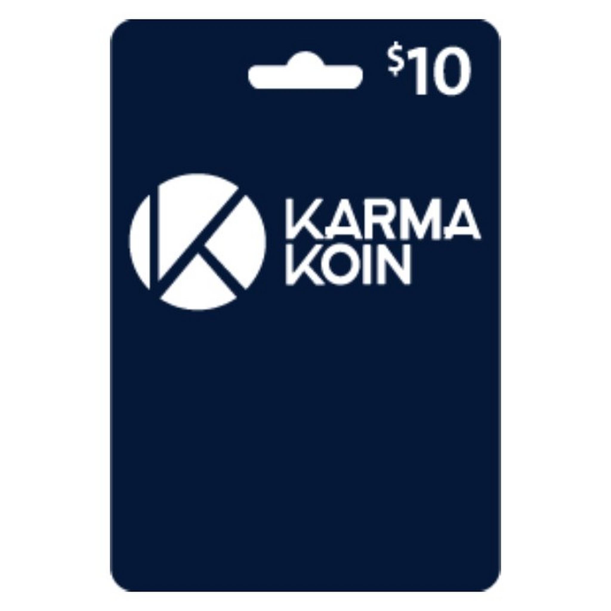 بطاقة كارما كوين - 10 دولار