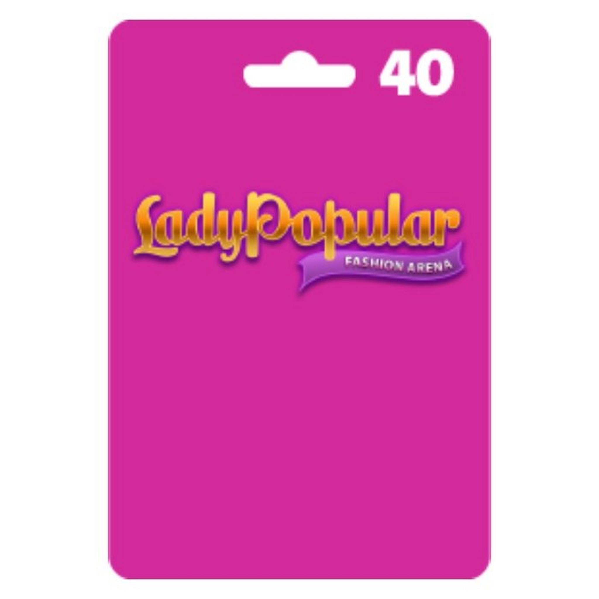 Lady Popular Card 40 Diamonds