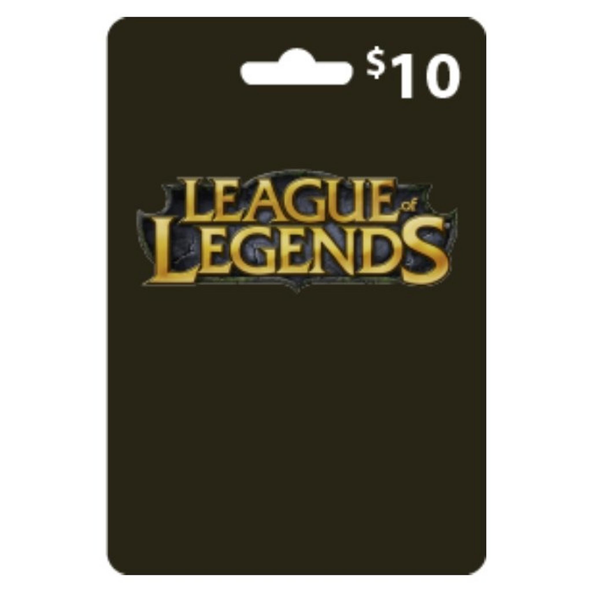 League Of Legends - $10 Card (North America)