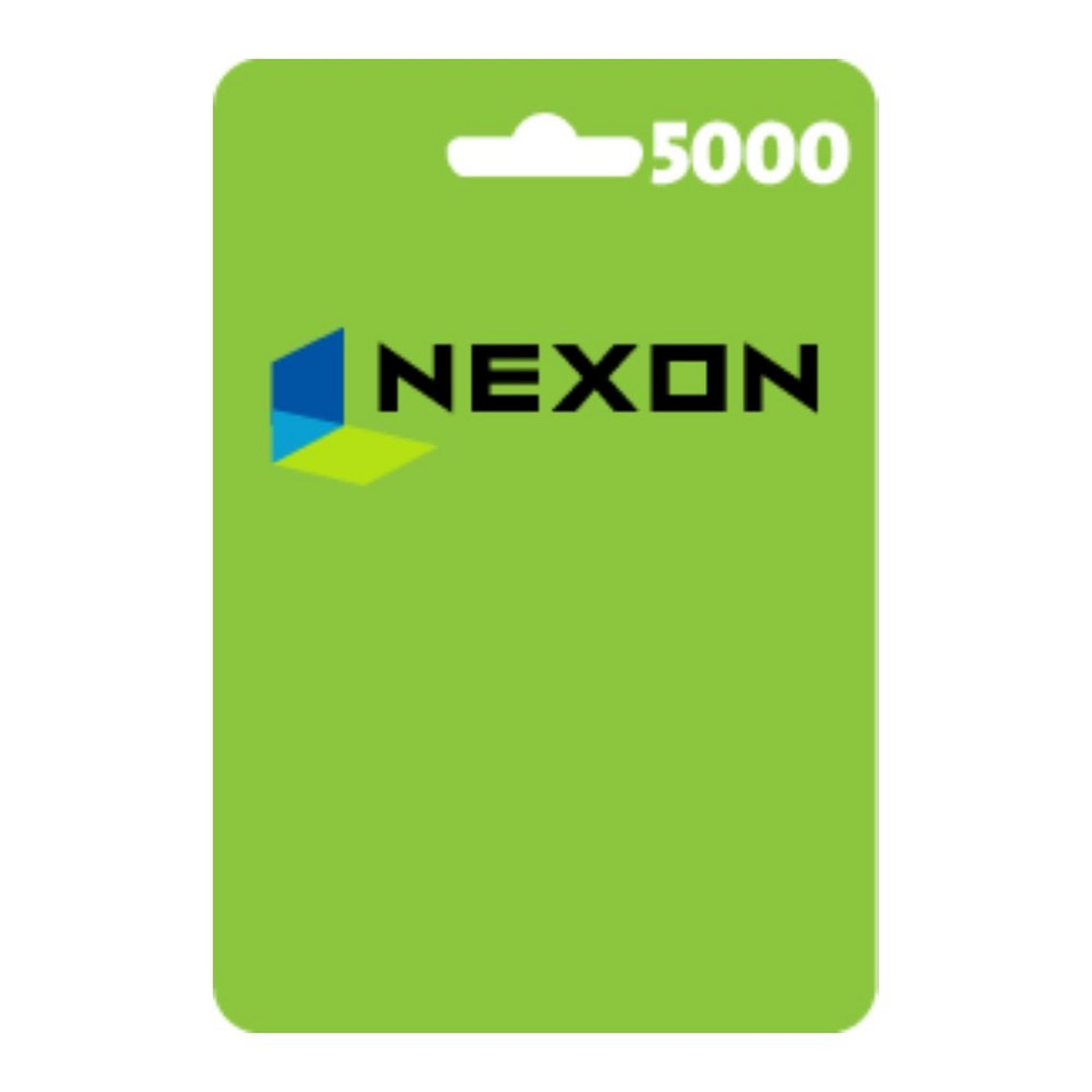 بطاقة نيكسون اي يو - 5000  كاش