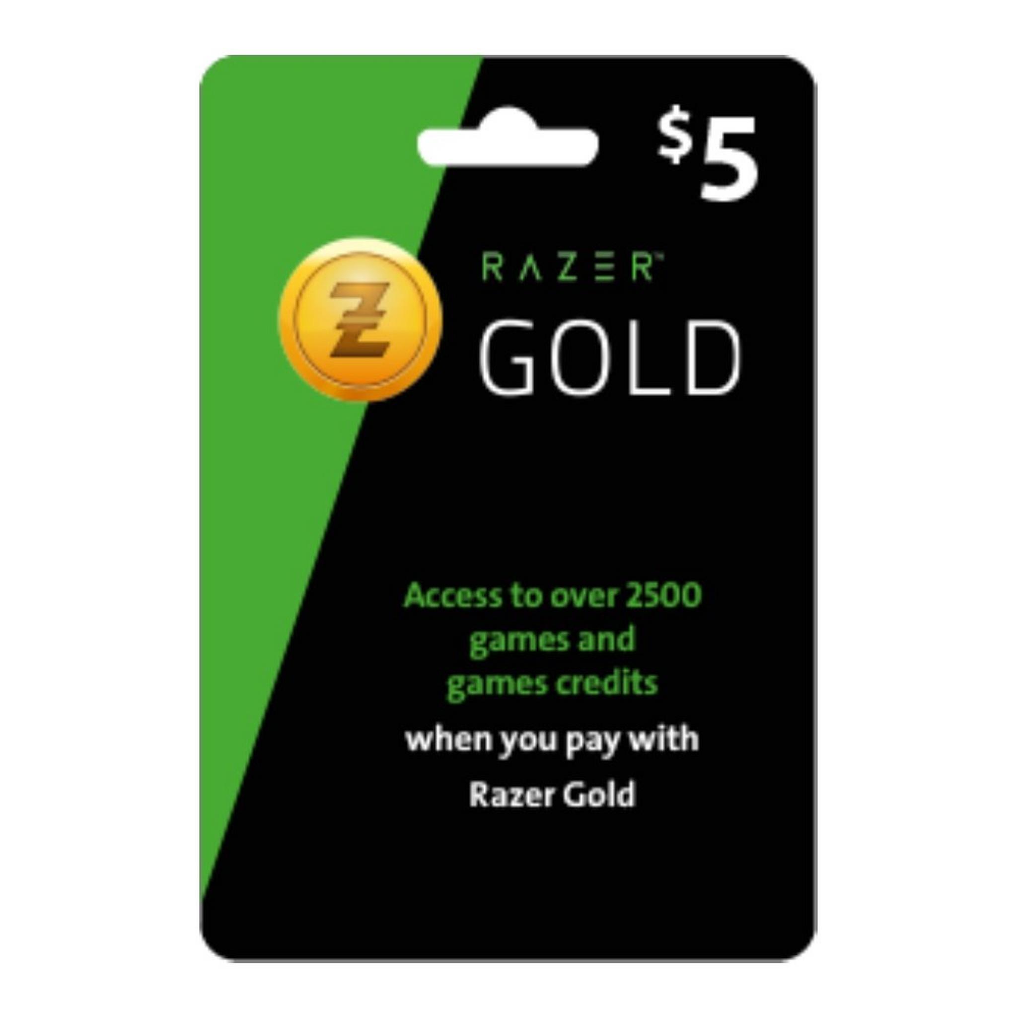 Razer Gold Card - $5 (Global)
