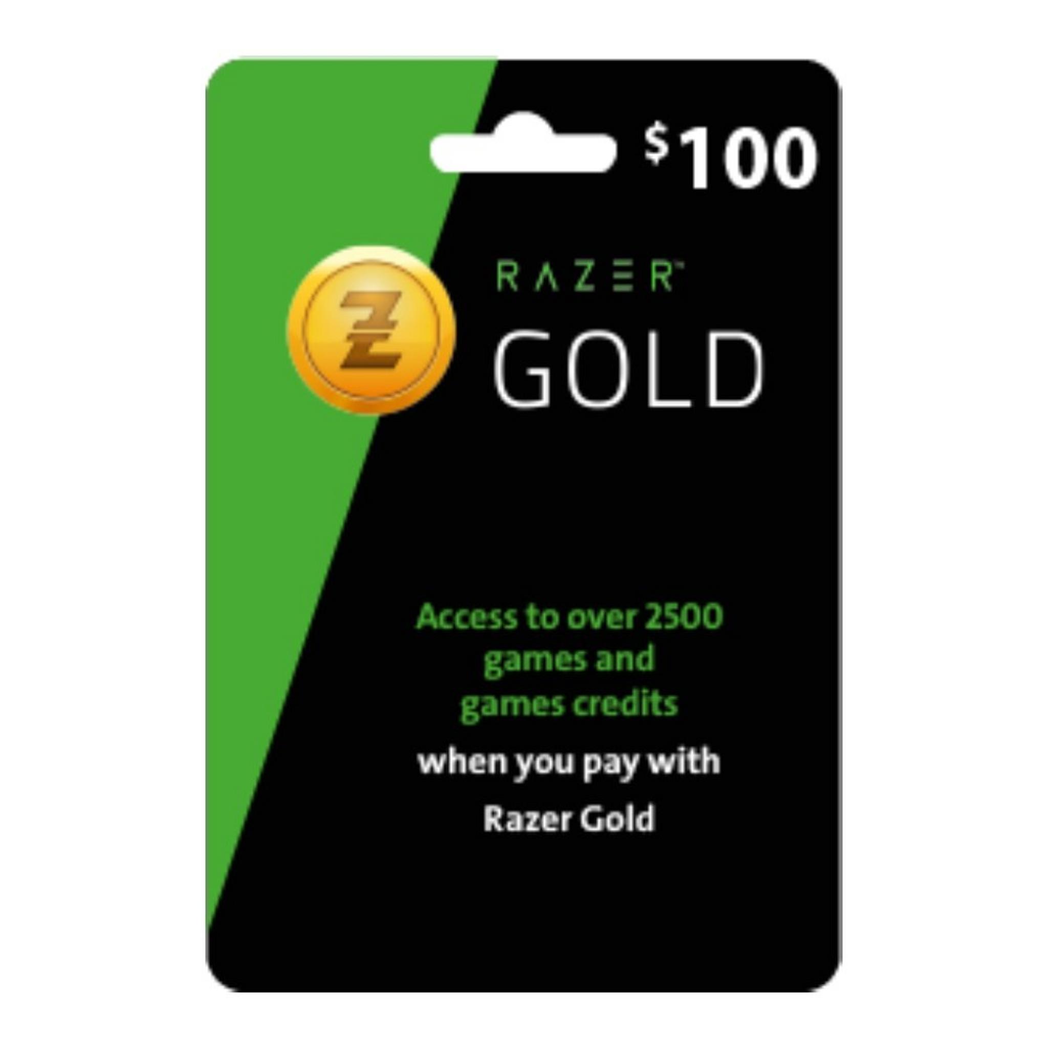 بطاقة ريزر جولد - 100 دولار (عالمي)