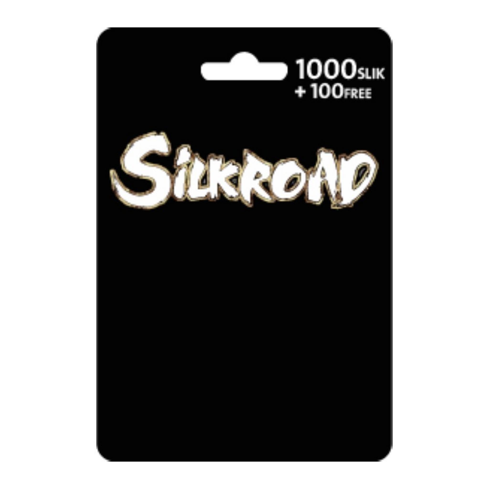 Silkroad Game Card -1000 Silk +100 Silk Free