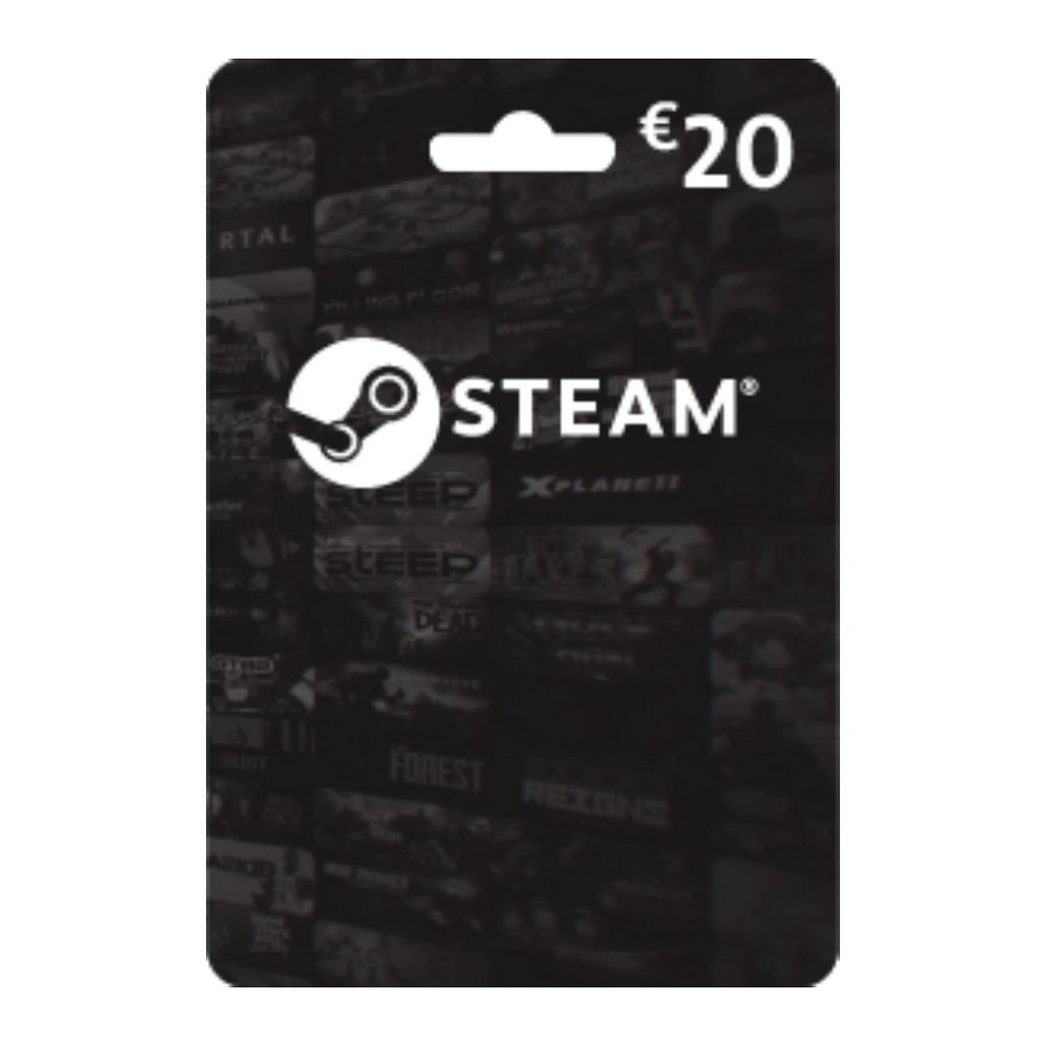 Steam Wallet Card 20 EUR