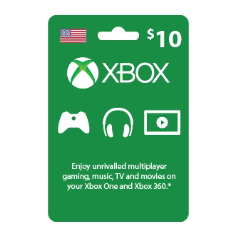 10 xbox sale live card