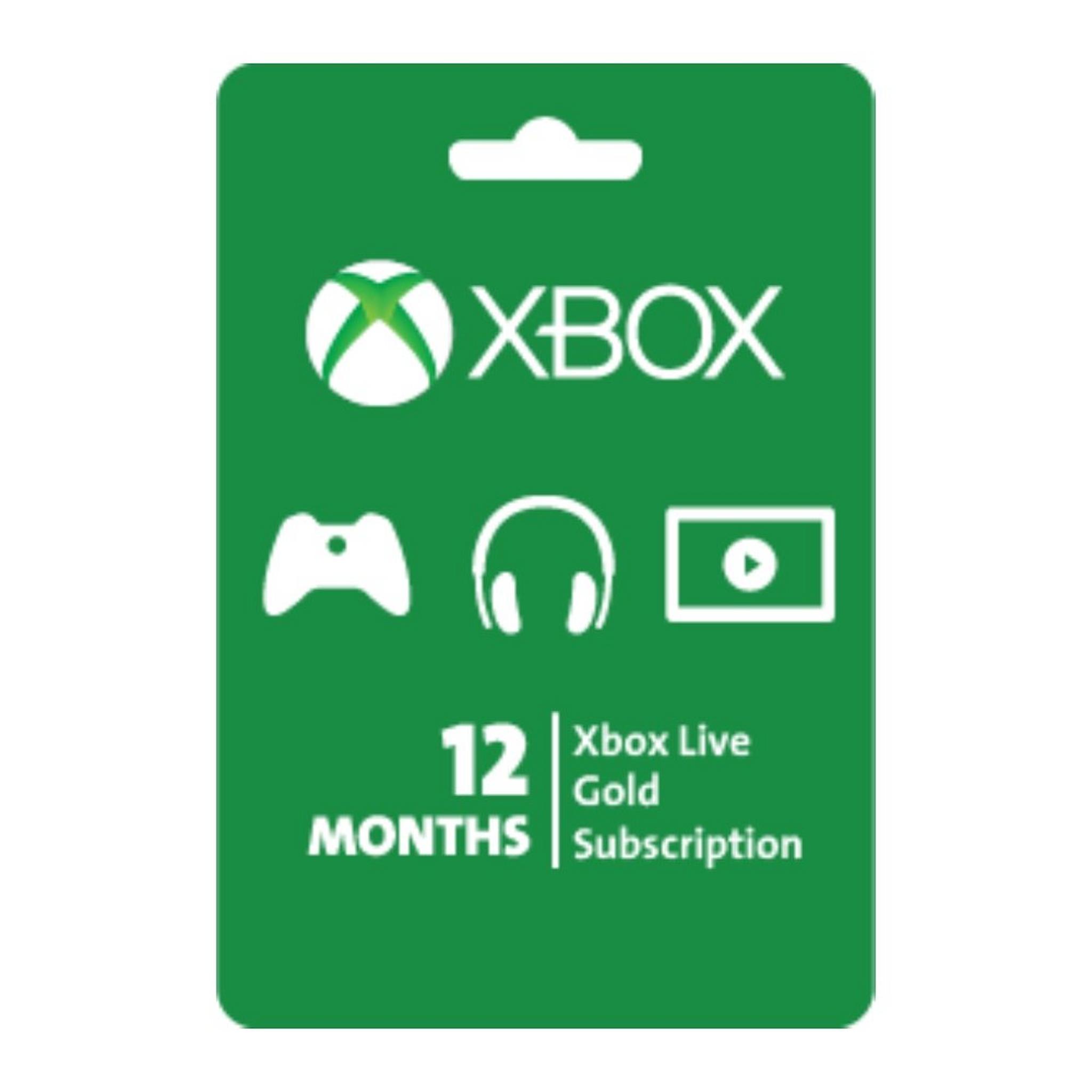 Xbox Live Gold 12 Months (Europe Store)