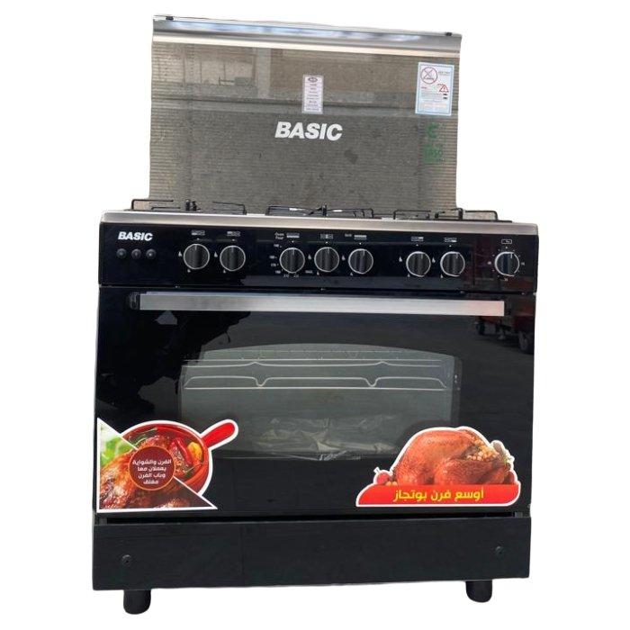 Basic Cooker Gas 90x60 5 Burners (BO-U9060) Stainless Steel