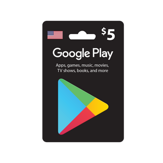 Buy Google play digital gift card 5$ - us account in Saudi Arabia