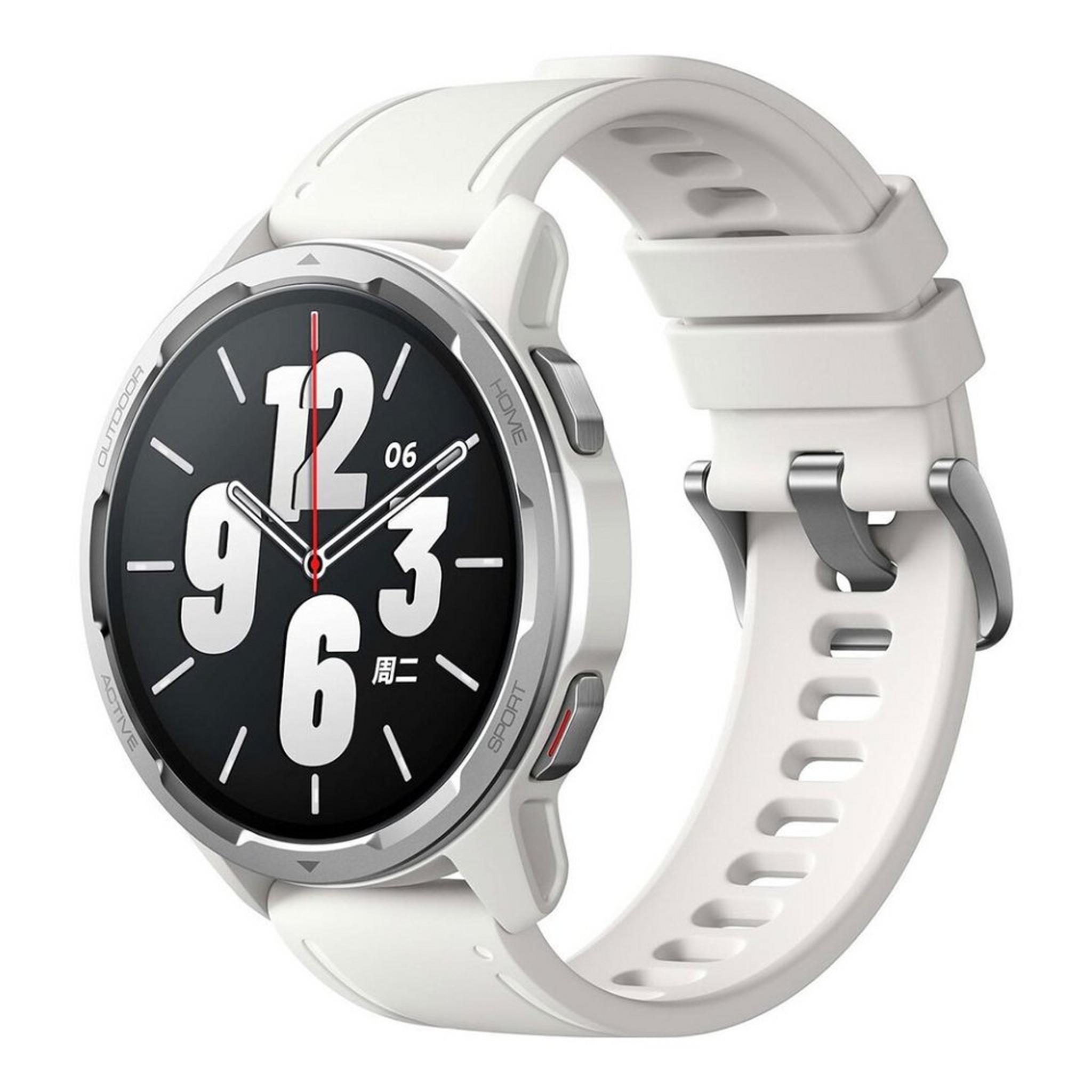 Xiaomi Watch S1 Active, 46mm, Aluminum body, Rubber Strap  - Moon White
