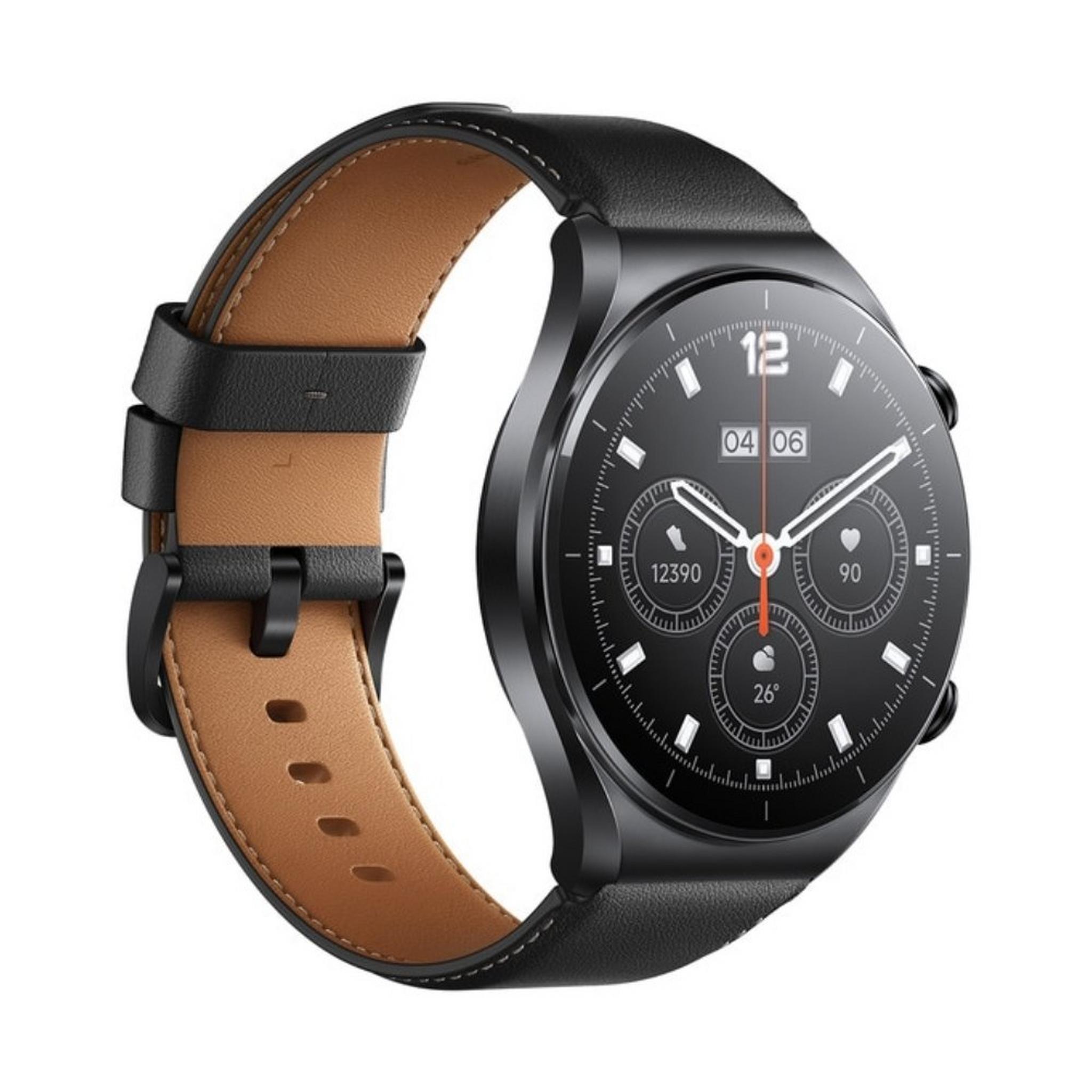 Xiaomi S1 GL Smart Watch, 46mm, Stainless Steel body, Leather Strap - Black