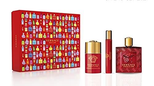 Versace Eros Flame + 10ml Travel Spray + Deodorant 75ml Set Price