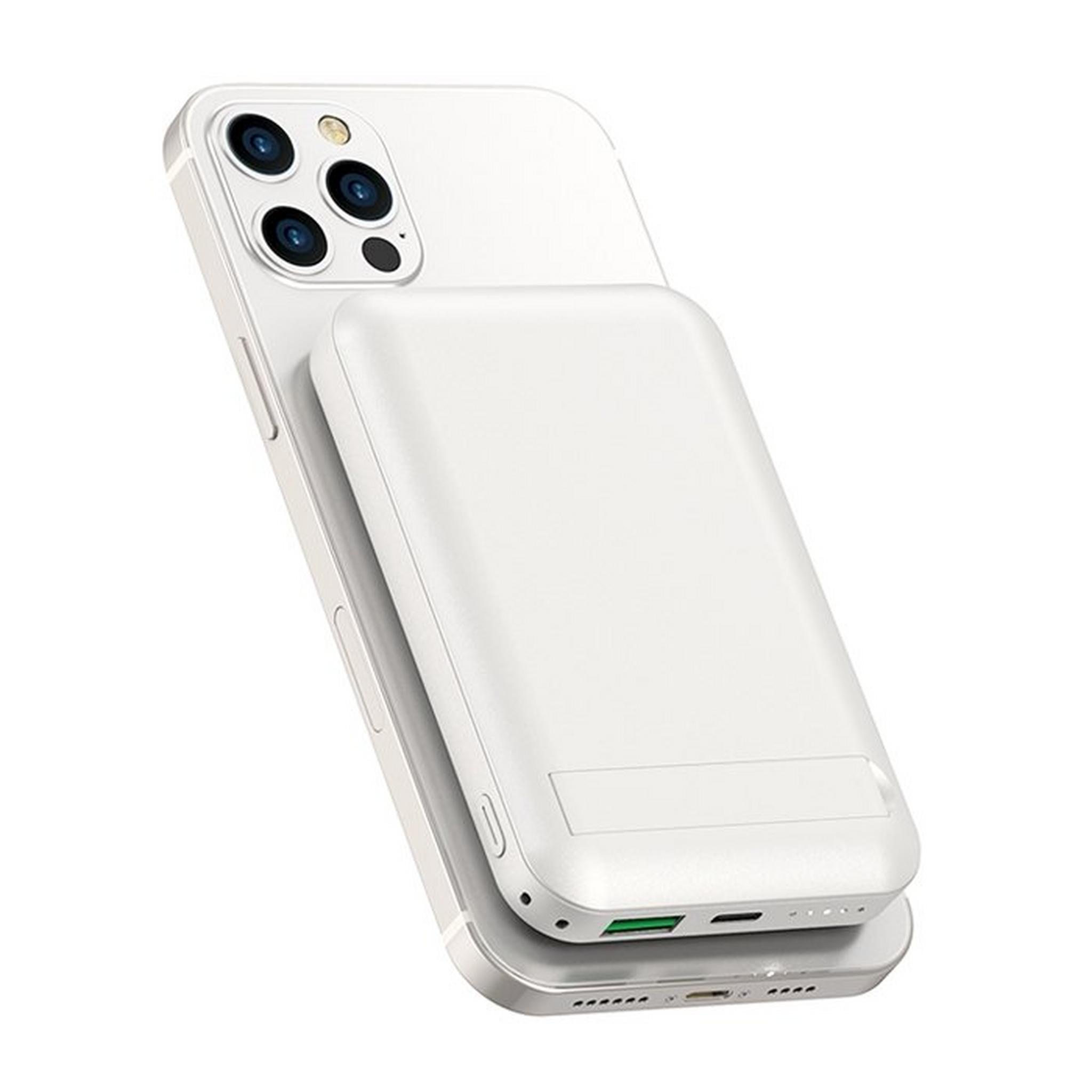 Wiwu Snap Cube 10000mAh Mini Magnetic Wireless Power Bank - White